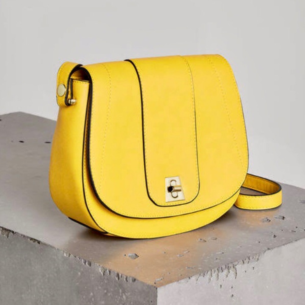 BCBGeneration Faux Leather Saddle Bag